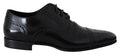 Dolce & Gabbana Schwarz Leder Männer Derby Formal Loafers Schuhe