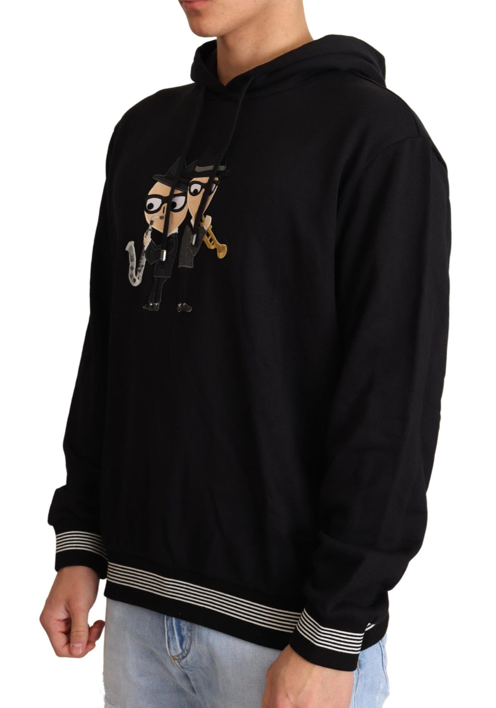 Dolce & Gabbana Black Cotton Hoodie #dgfamily