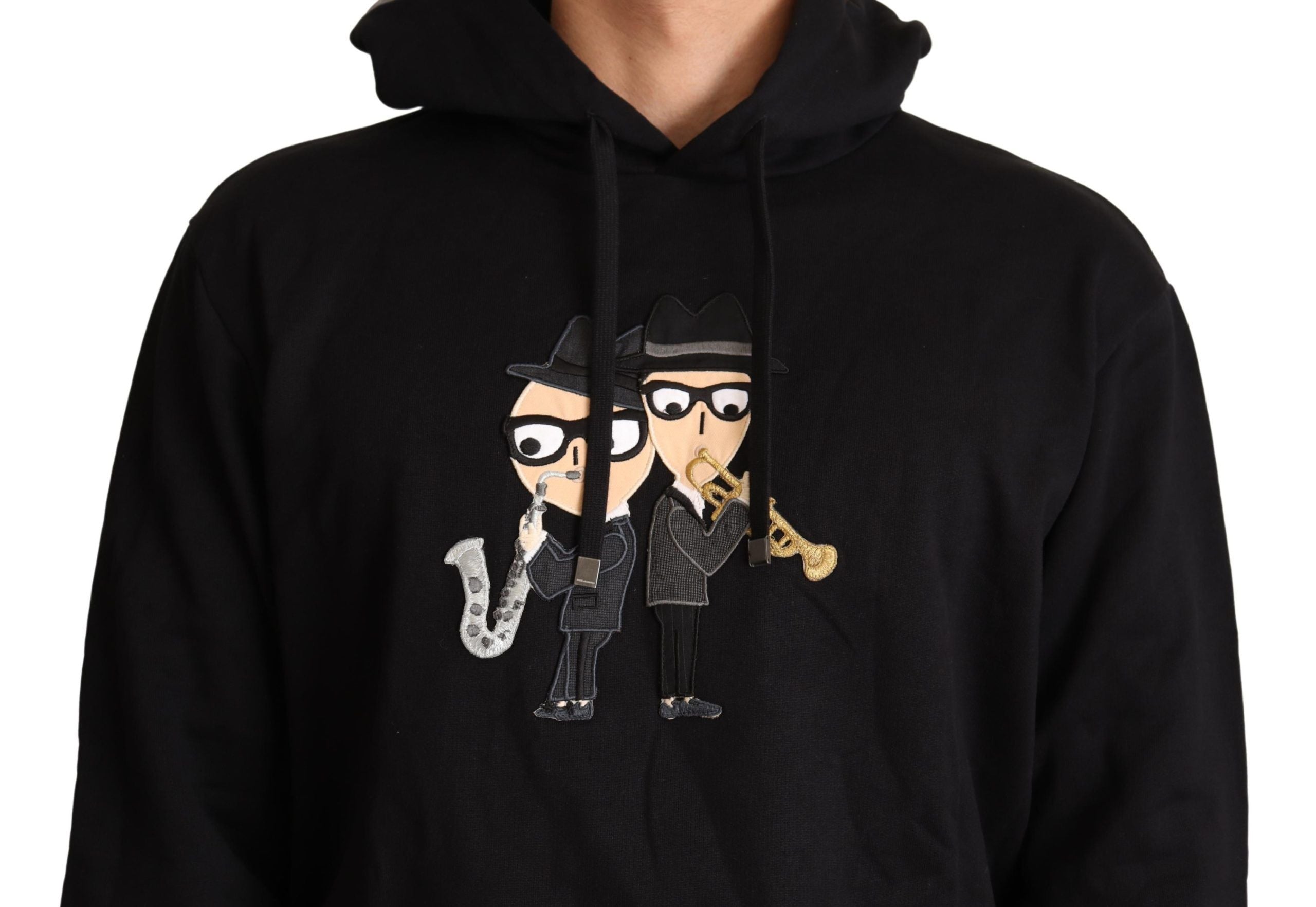 Dolce & Gabbana Black Cotton Hoodie #dgfamily