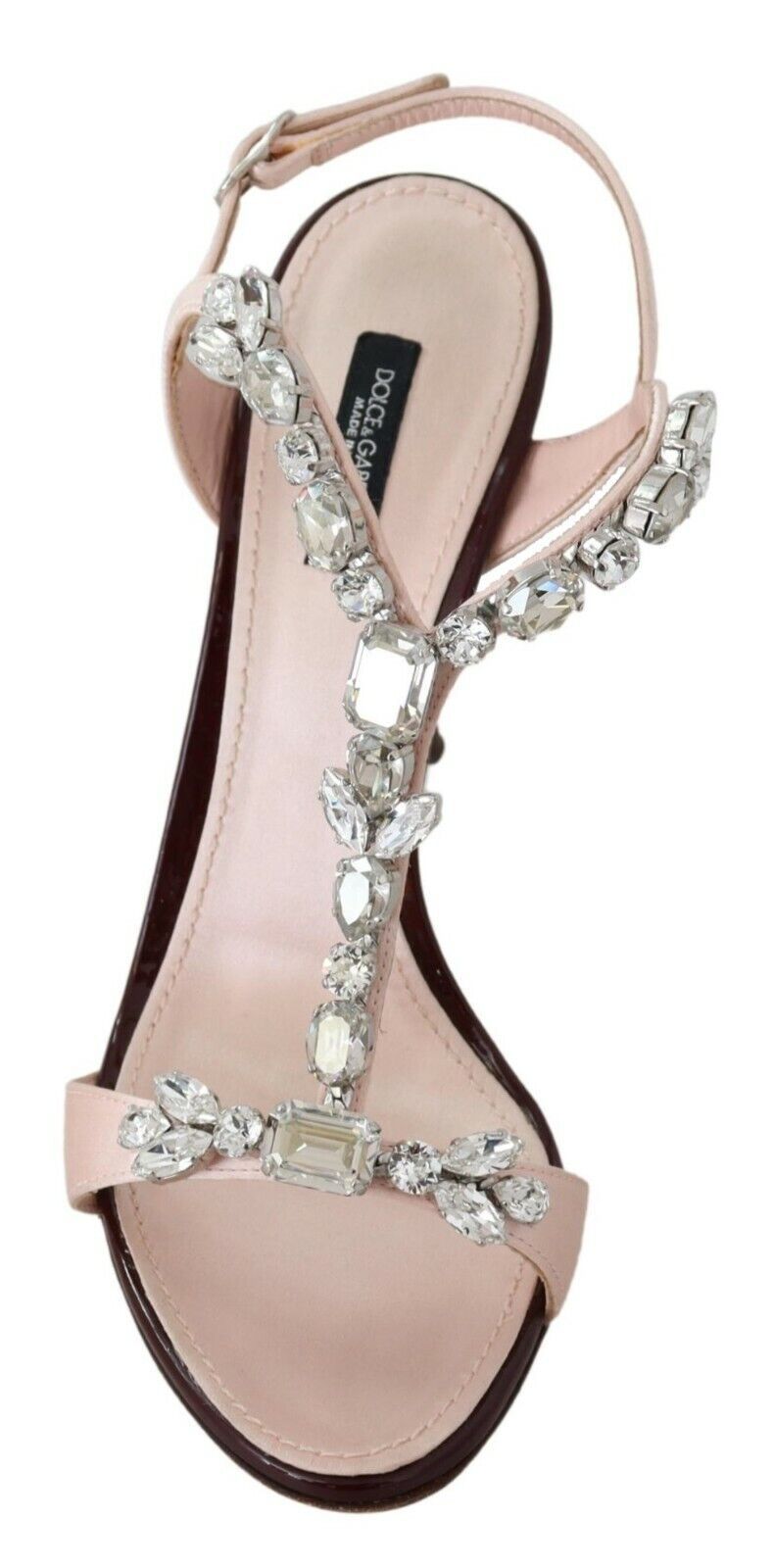 Dolce & Gabbana Pink Crystal Heels Keira Sandals