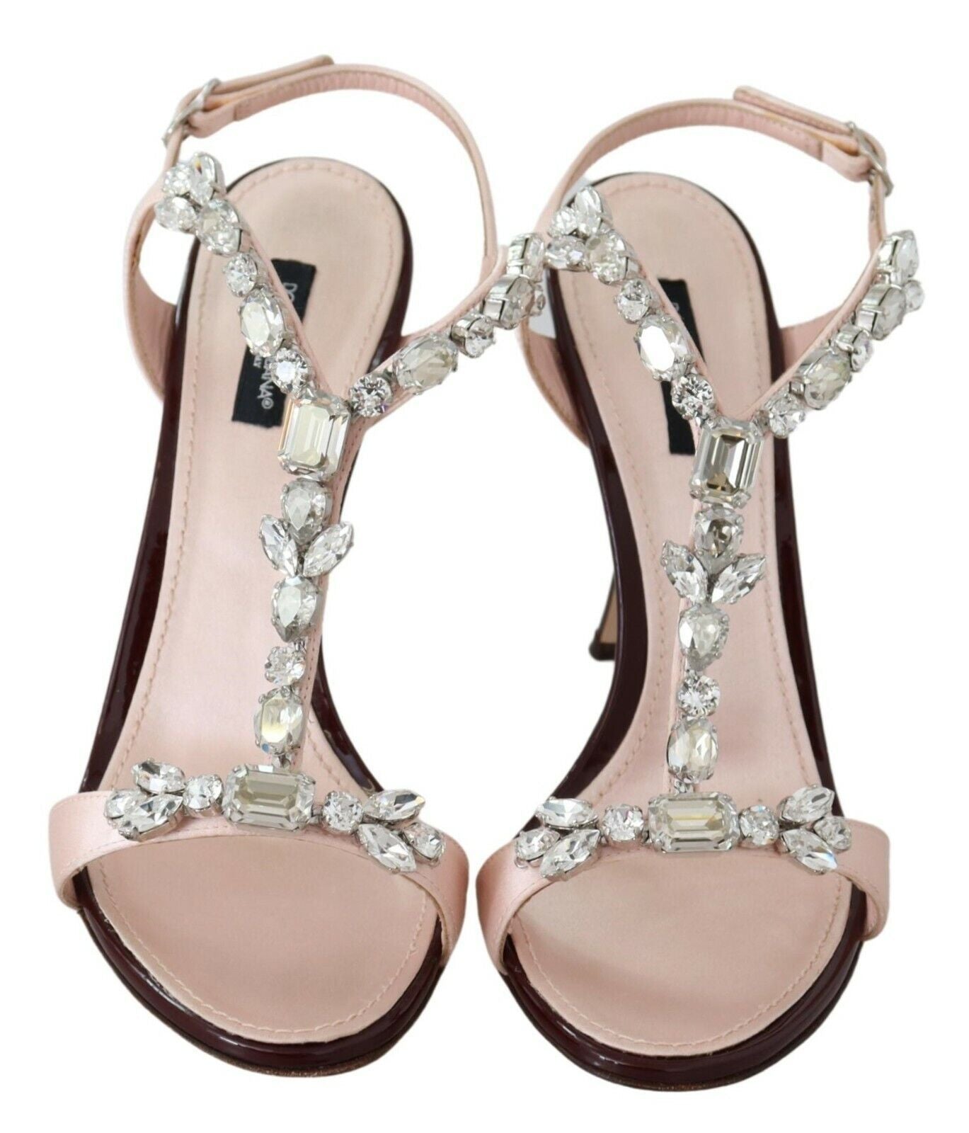 Dolce & Gabbana Pink Crystal Heels Keira Sandals