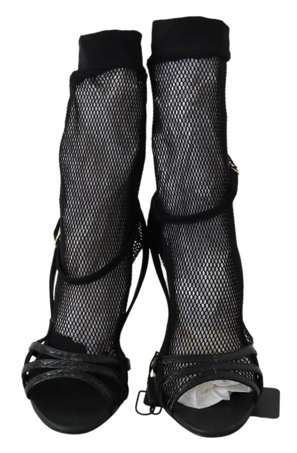 Dolce & Gabbana Black Suede Ankle Boots Sandals Shoes