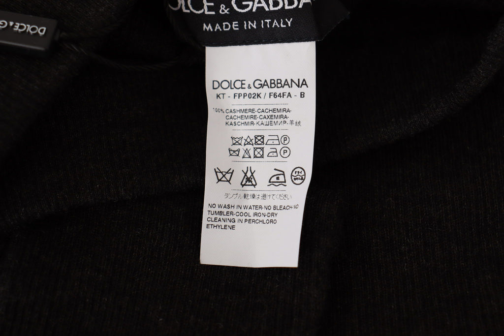 Dolce & Gabbana Grey Cashmere Tights Stockings Hosiery Socks