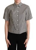 Dolce & Gabbana White Black Fantasy Print Shirt