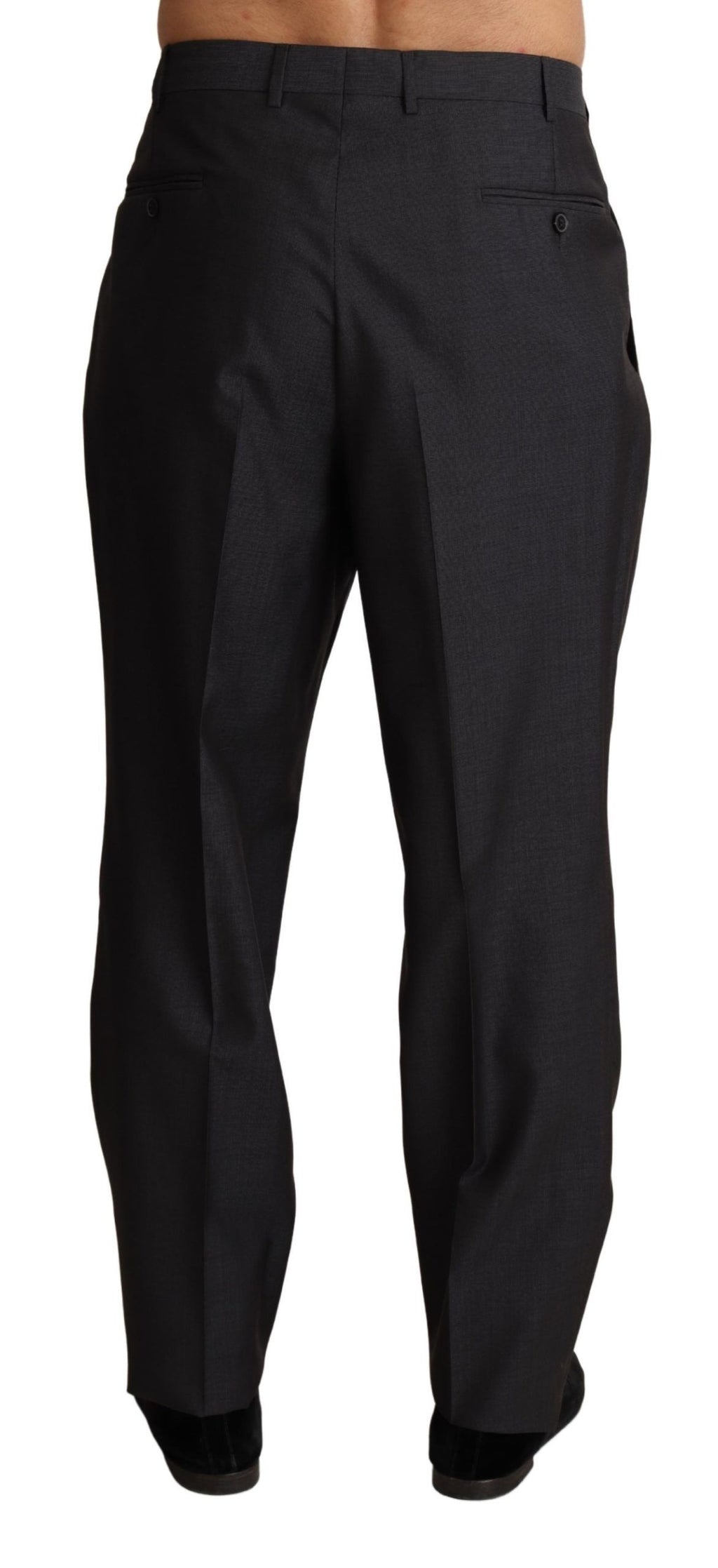 Dolce & Gabbana Grey Wool Blend Formal Trousers