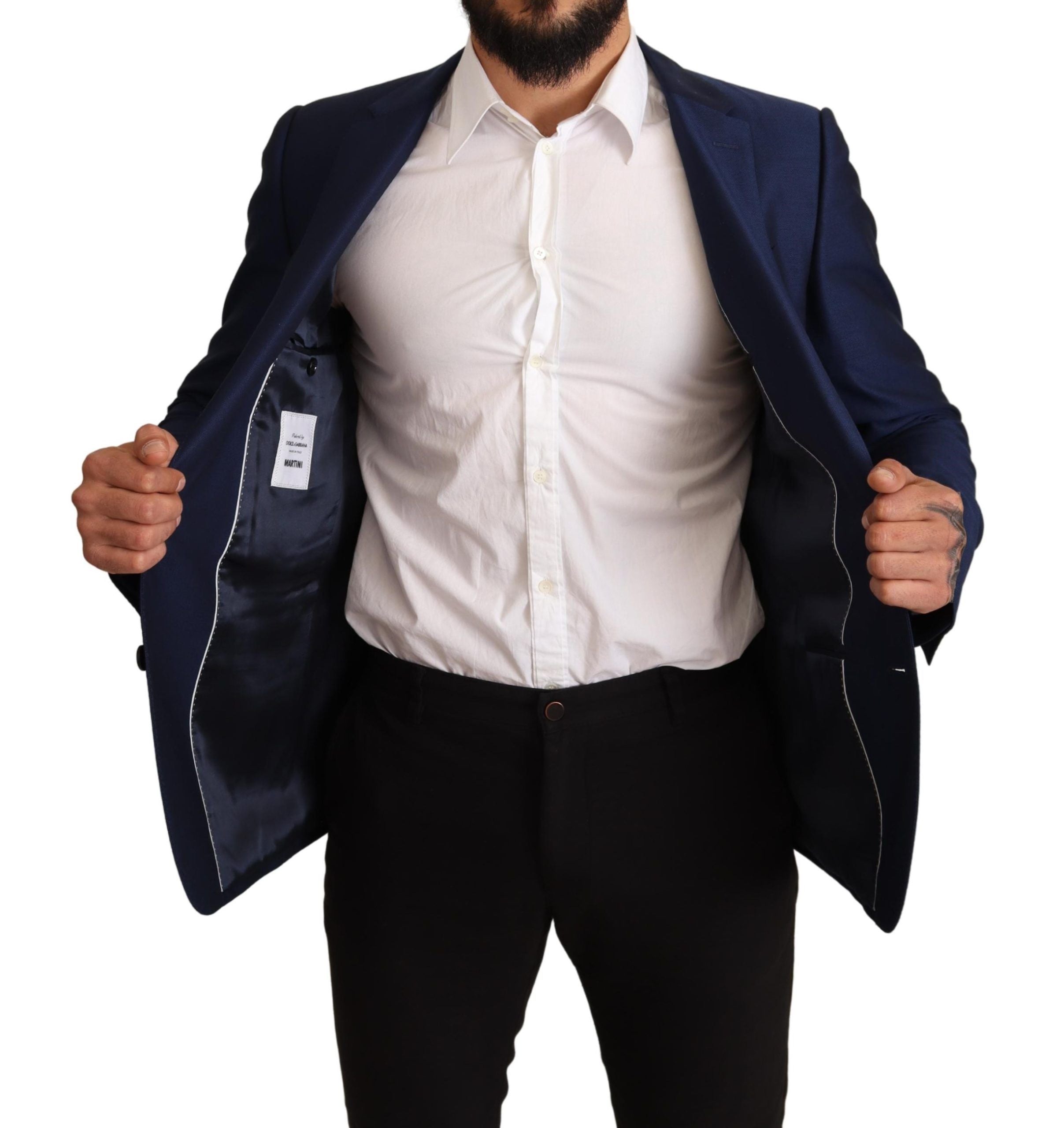 Dolce & Gabbana Navy Slim Fit Jacket MARTINI Blazer