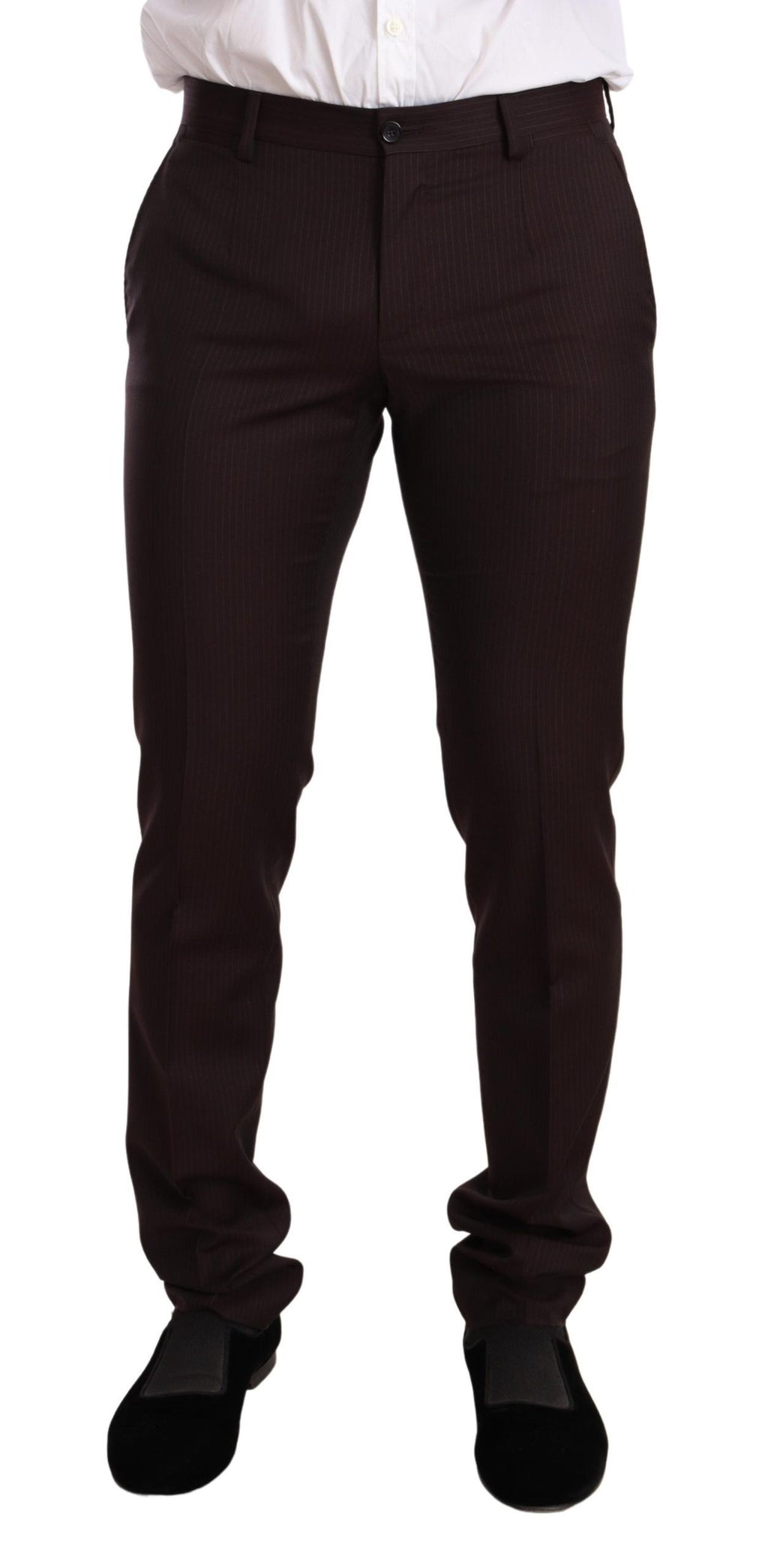 Dolce & Gabbana Burgundy MARTINI Slim-Fit Wool Suit