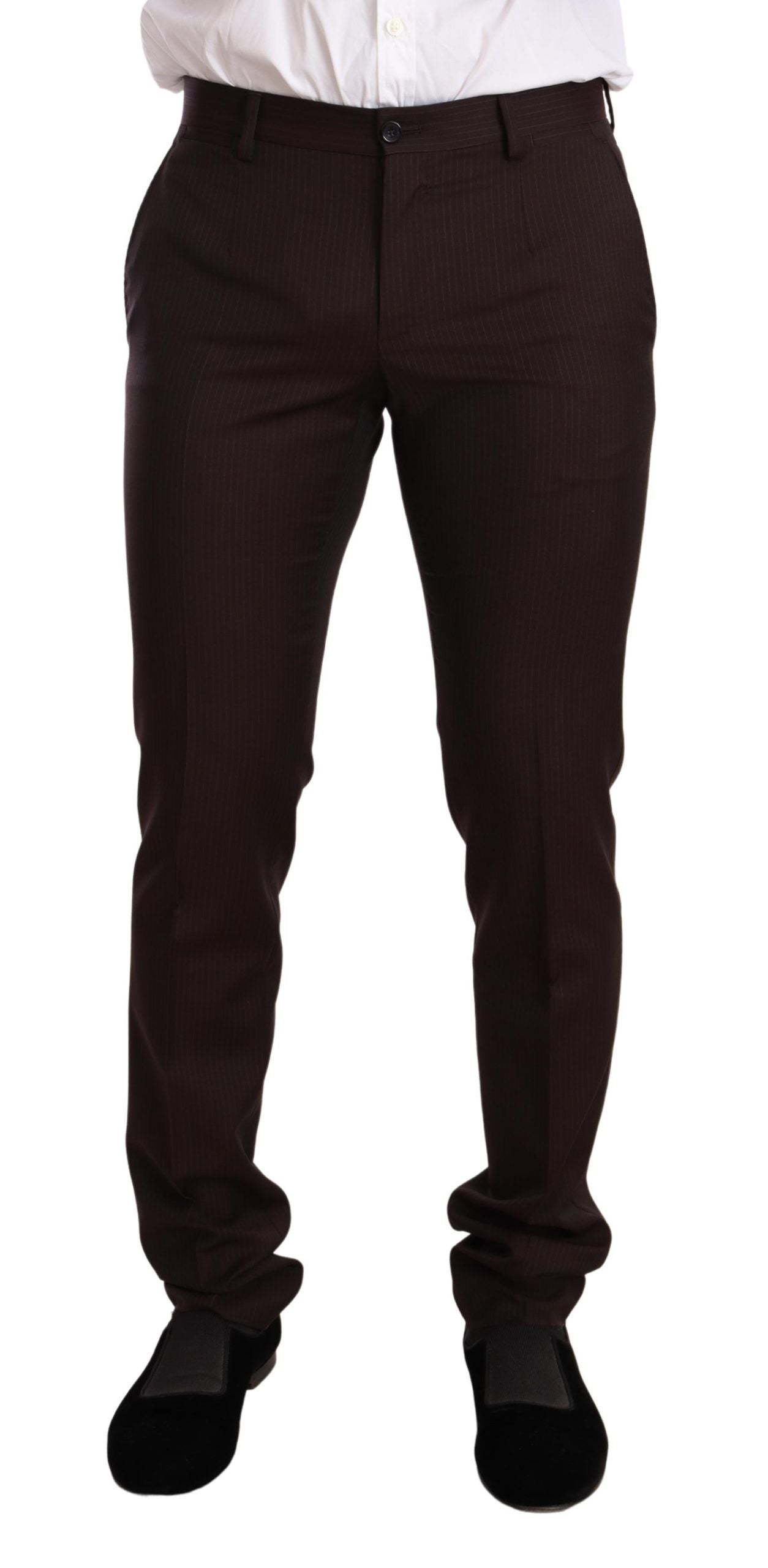 Dolce & Gabbana Burgundy MARTINI Slim-Fit Wool Suit