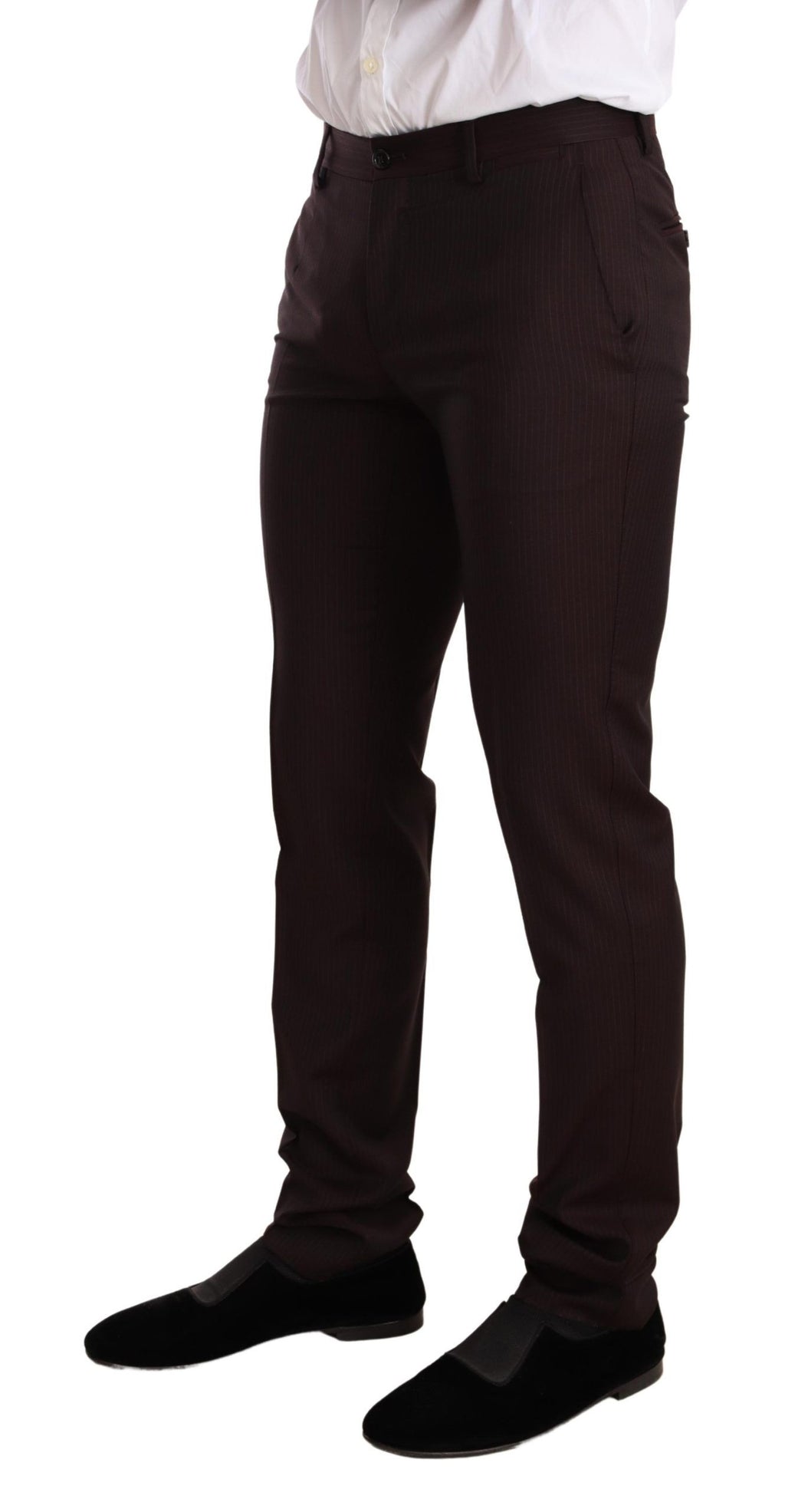 Dolce & Gabbana Burgundy MARTINI Slim-Fit Wool Suit