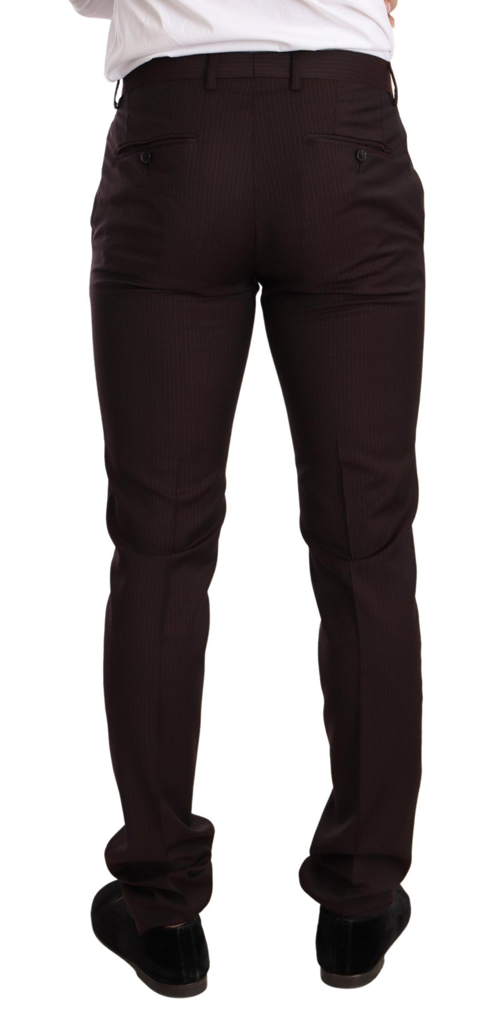 Dolce & Gabbana Burgundy MARTINI Slim-Fit Wool Suit