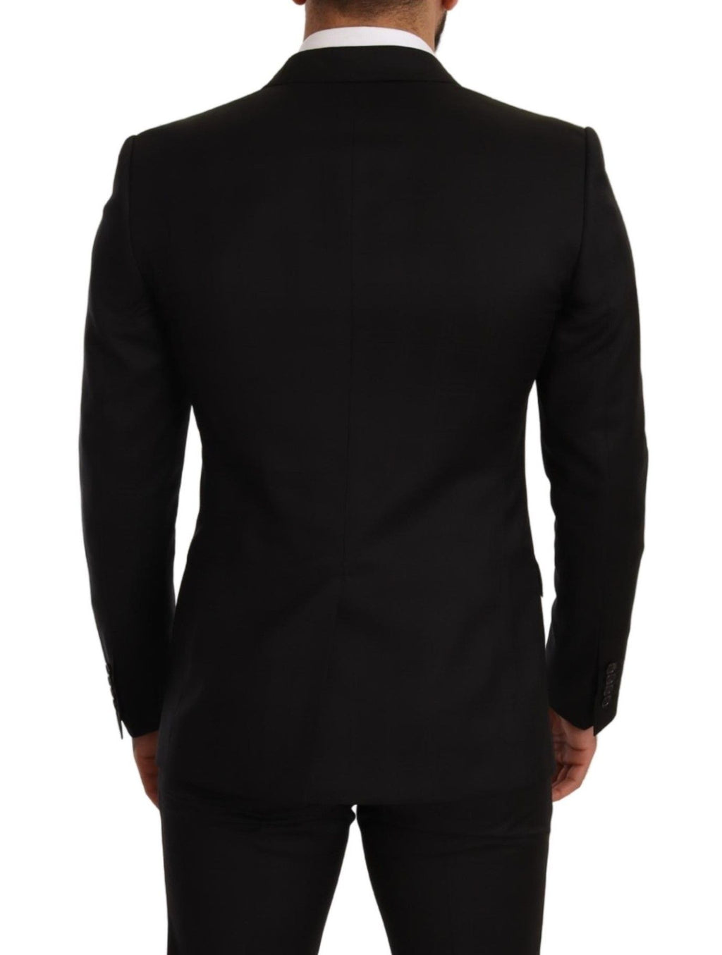 Dolce & Gabbana Black Plaid Suit MARTINI SLIM FIT 2 Piece