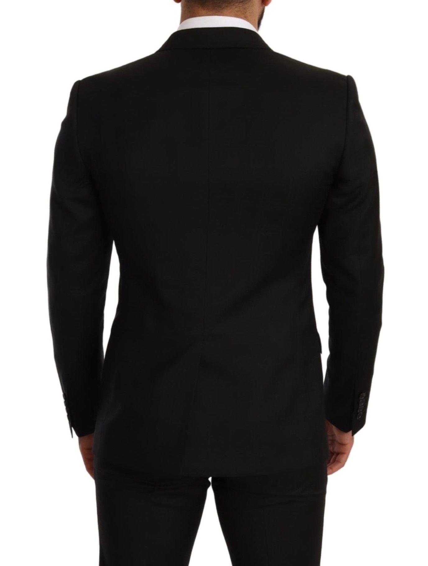 Dolce & Gabbana Black Plaid Suit MARTINI SLIM FIT 2 Piece