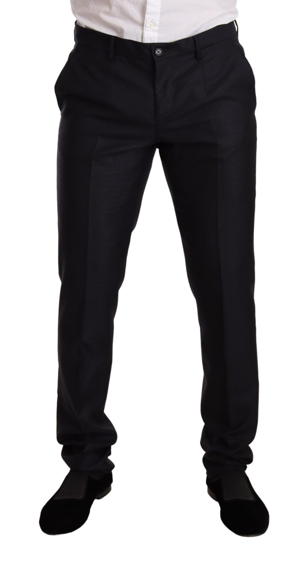 Dolce & Gabbana Blue patterned MARTINI SLIM FIT 2 Piece Suit