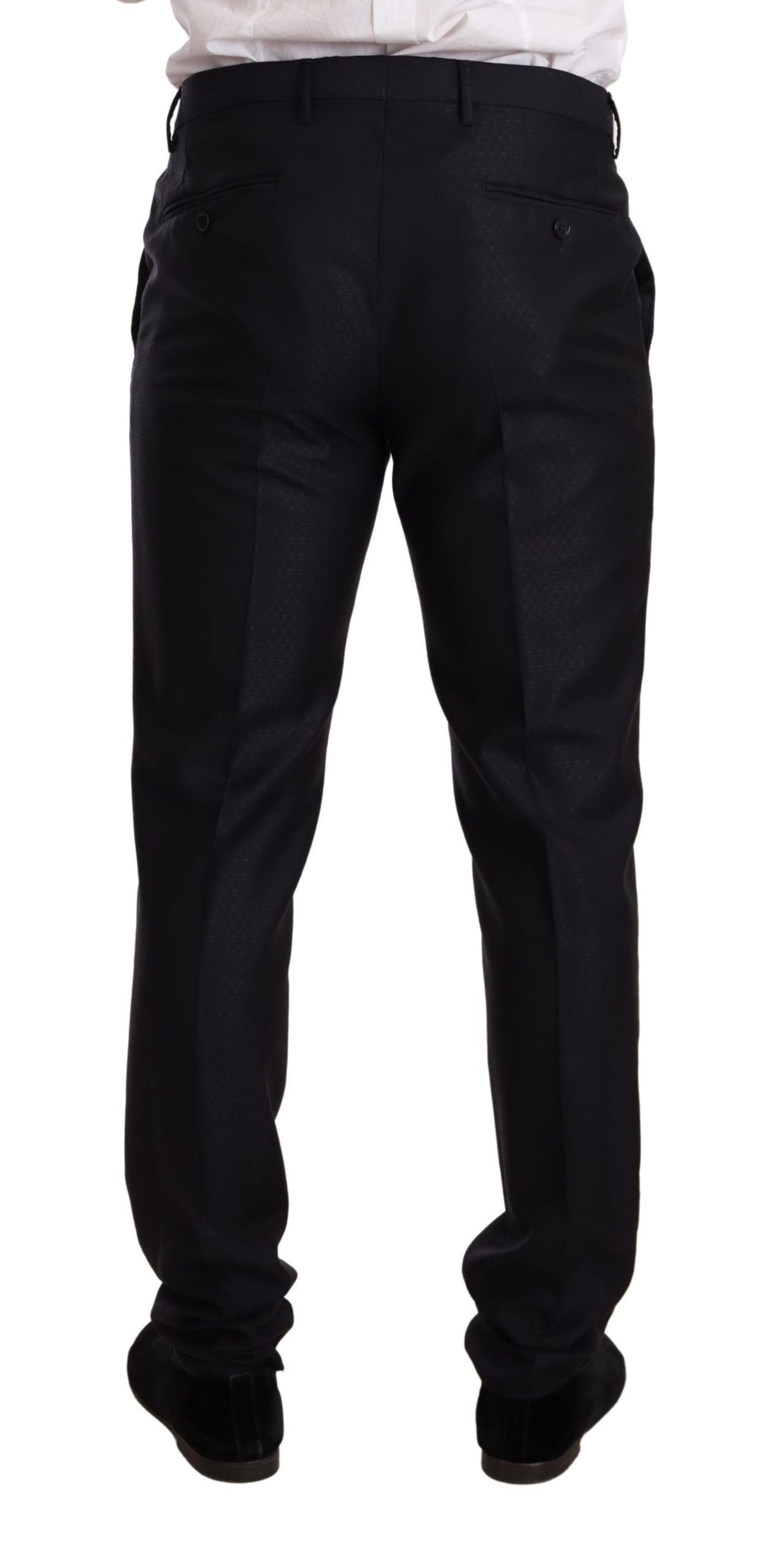 Dolce & Gabbana Blue patterned MARTINI SLIM FIT 2 Piece Suit