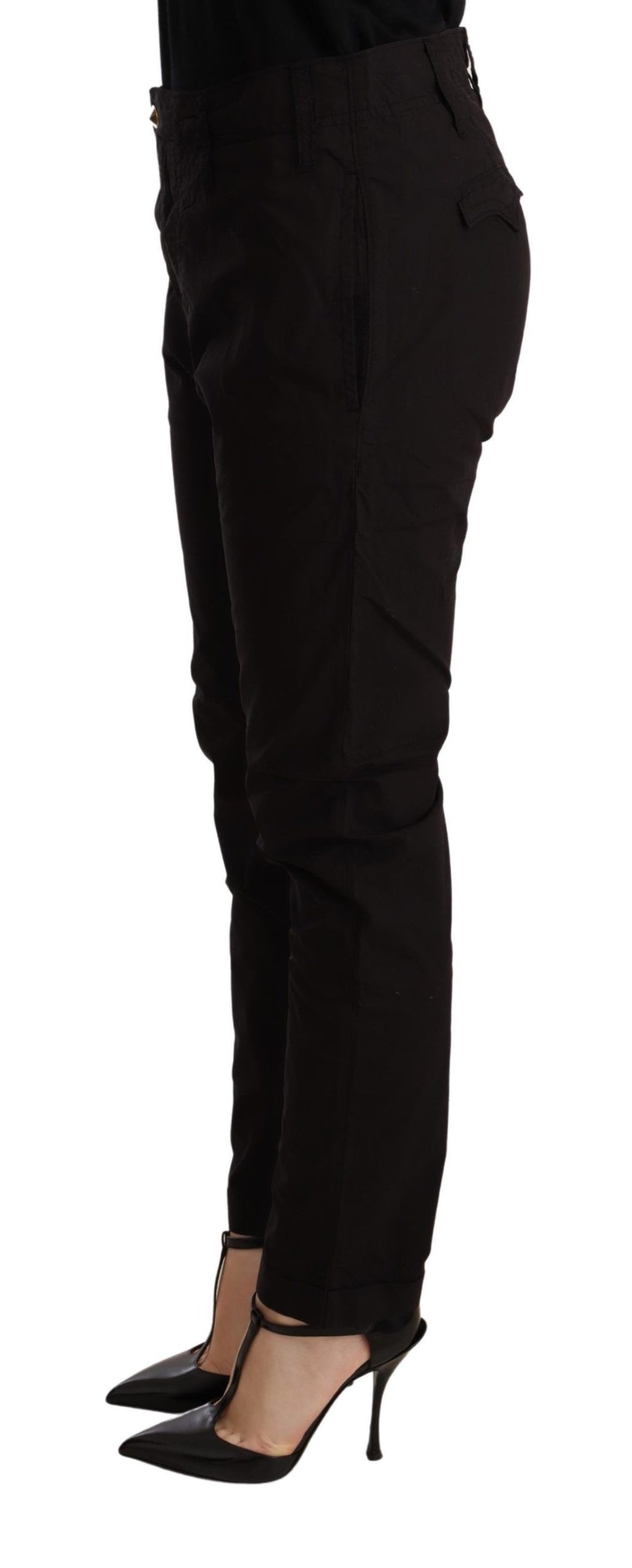 CYCLE Black Mid-Rise Skinny Jeans BAGGY Fit