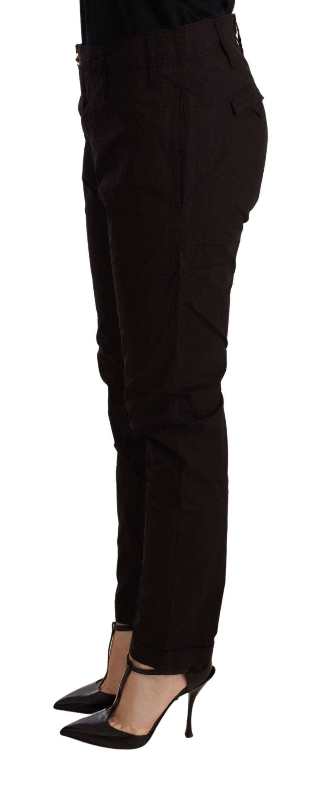 CYCLE Black Mid-Rise Skinny Jeans BAGGY Fit