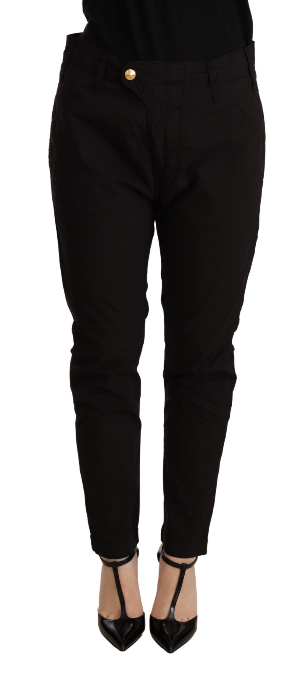 CYCLE Black Mid-Rise Skinny Jeans BAGGY Fit