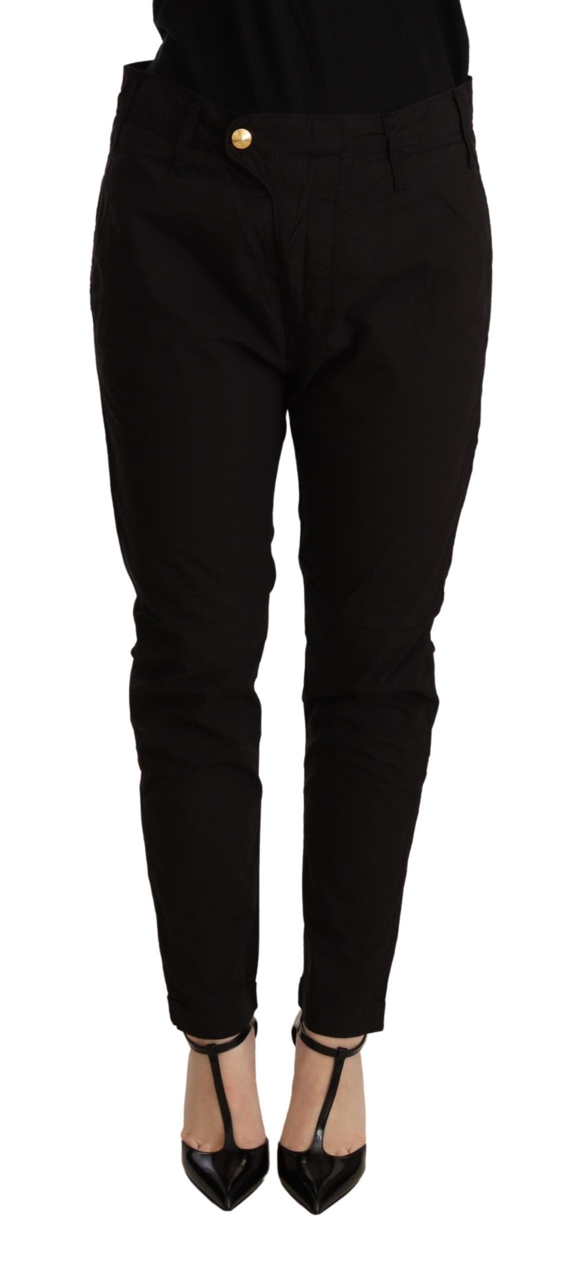 CYCLE Black Mid-Rise Skinny Jeans BAGGY Fit