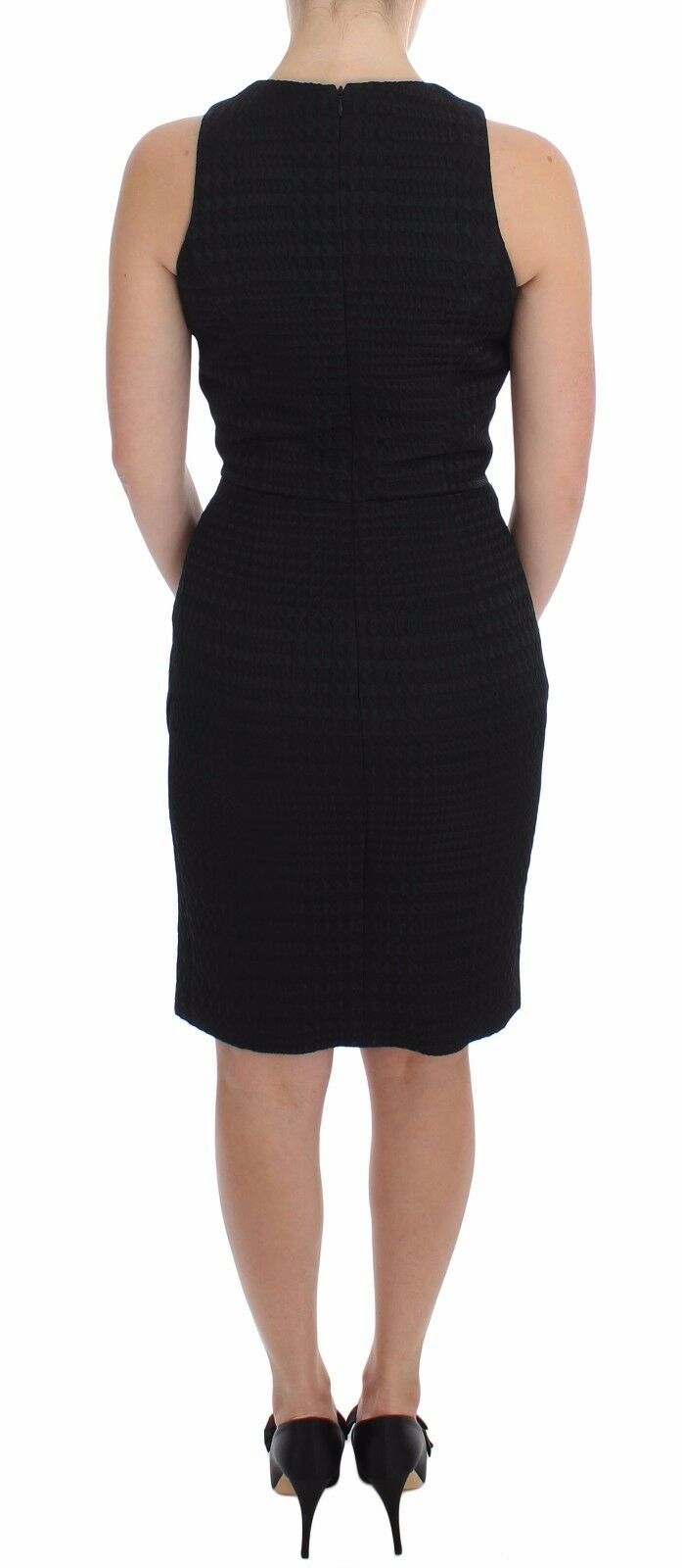 DAIZY SHELY Black Sheath Dress Evening Dress Knee-Length