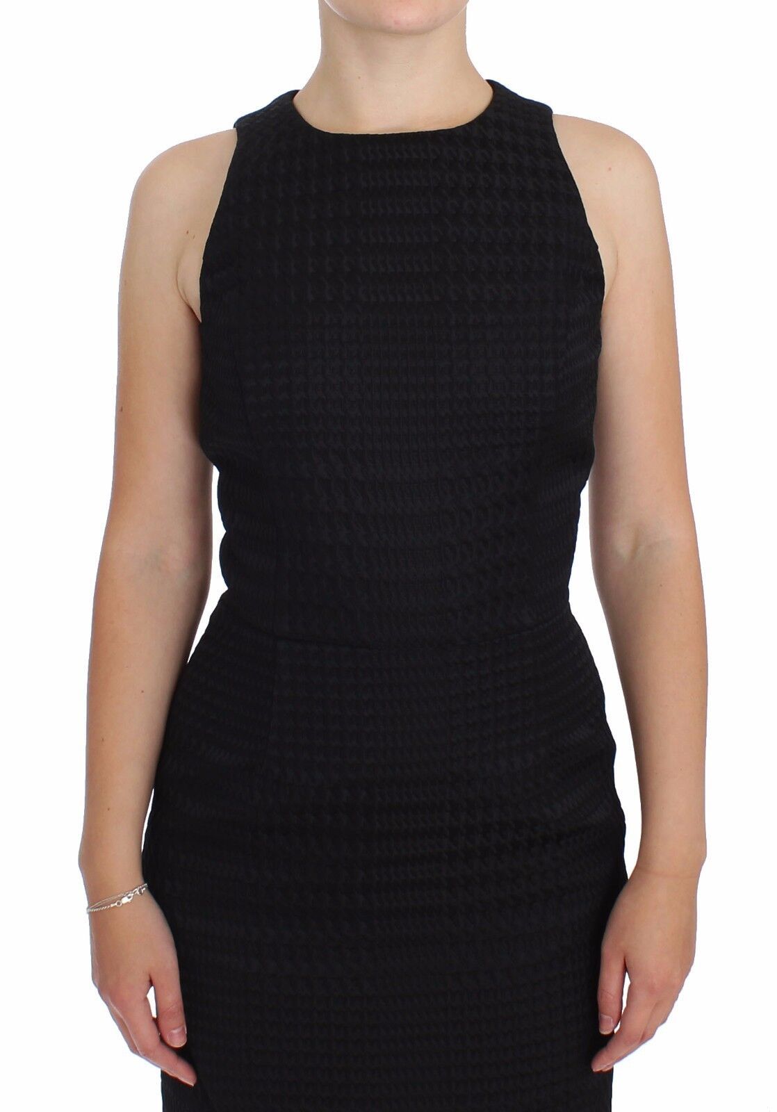 DAIZY SHELY Black Sheath Dress Evening Dress Knee-Length