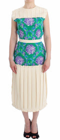 Caterina Gatta Multicolor Kleid Kleid Floral Ärmelloses Kleid