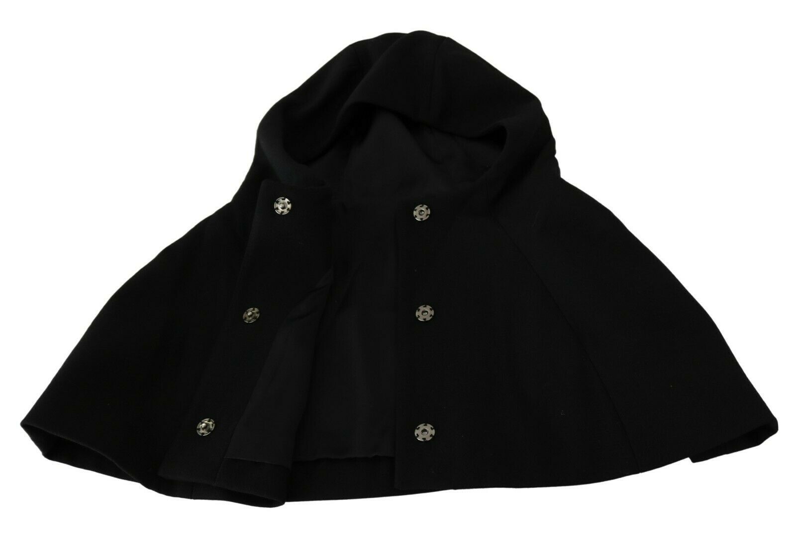 Dolce & Gabbana Black Wool Full Head Hood Scarf Beanie