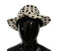 Dolce & Gabbana White 100% Cotton Polka Dot Trilby Hat