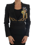 Dolce & Gabbana Schwarzer Kristall Märchen Blazer Jacke