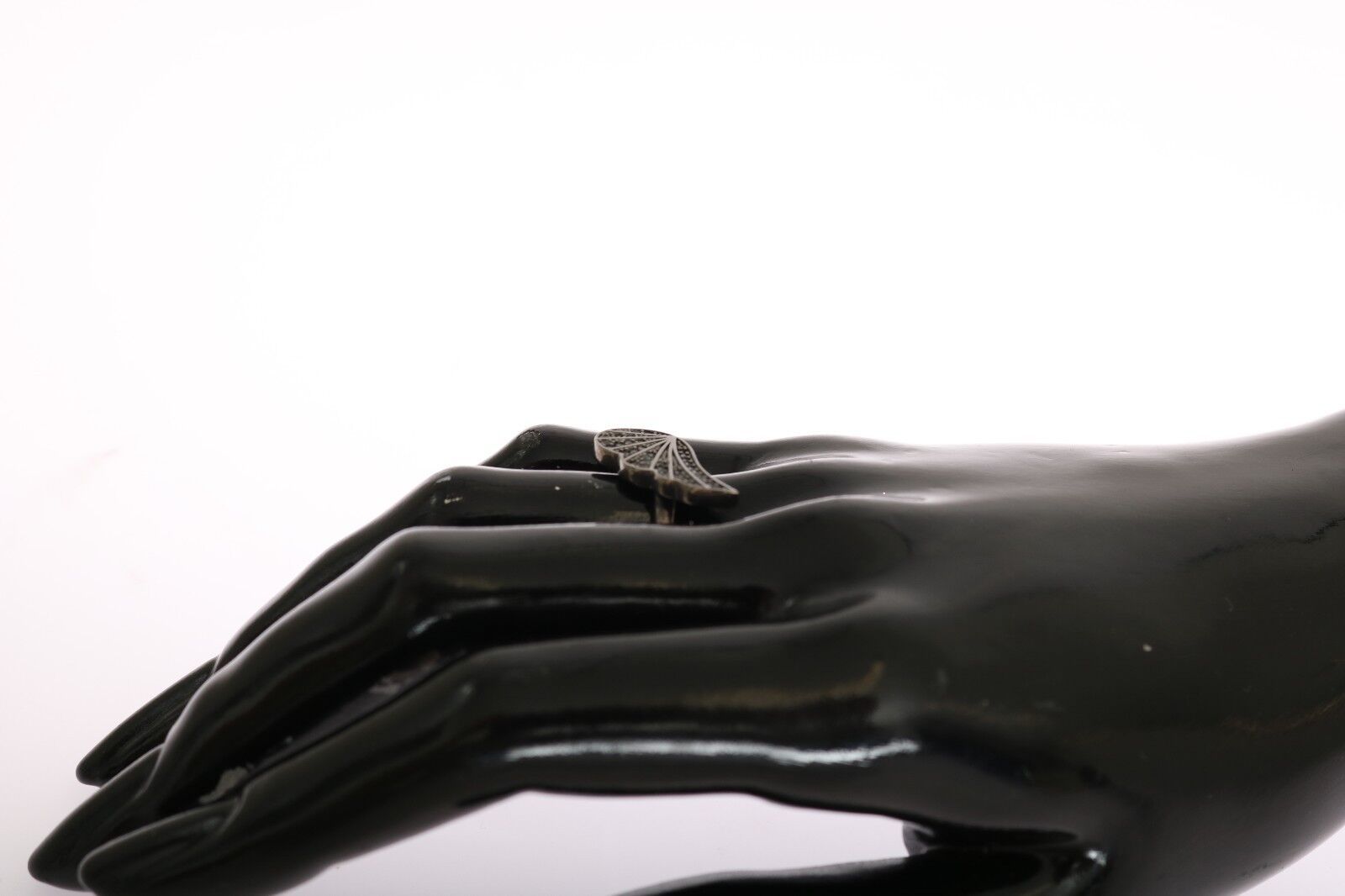 Nialaya Silber Damen Schwarz CZ Rhodium 925 Ring