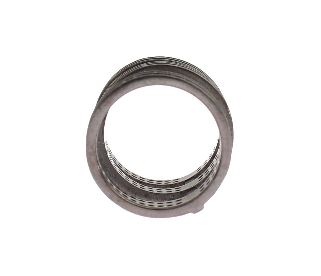 Nialaya Schwarzer CZ Rhodium 925 Silber Ring