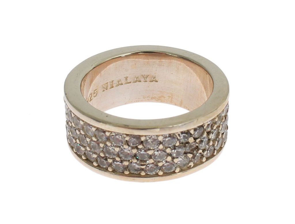 Nialaya Silber Damen CZ 925 Sterling Ring