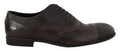 Dolce & Gabbana Braune Eidechsenhaut Leder Oxford Dress Schuhe