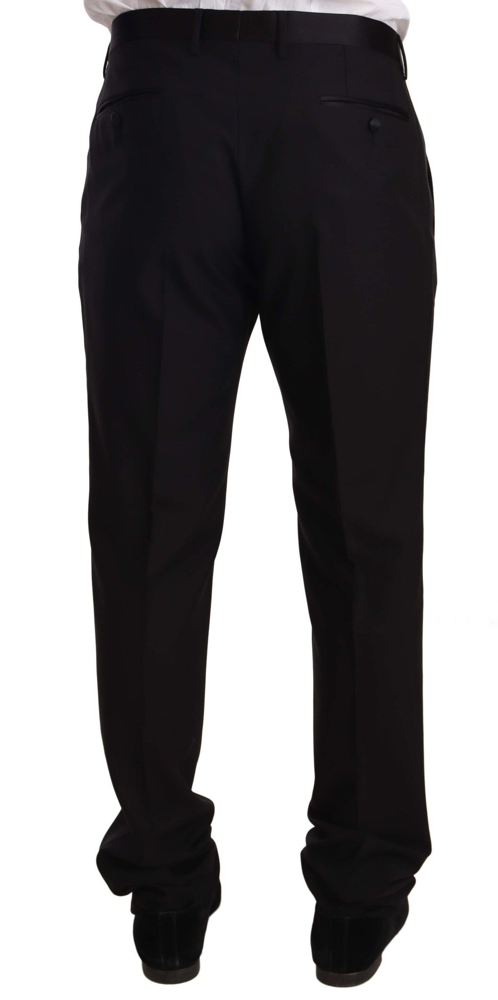 Dolce & Gabbana Smoking-Hose aus Wolle, schwarz