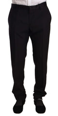Dolce & Gabbana Smoking-Hose aus Wolle, schwarz