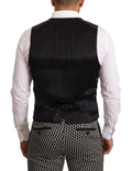Dolce & Gabbana Black White Plaid 3-Piece MARTINI Suit