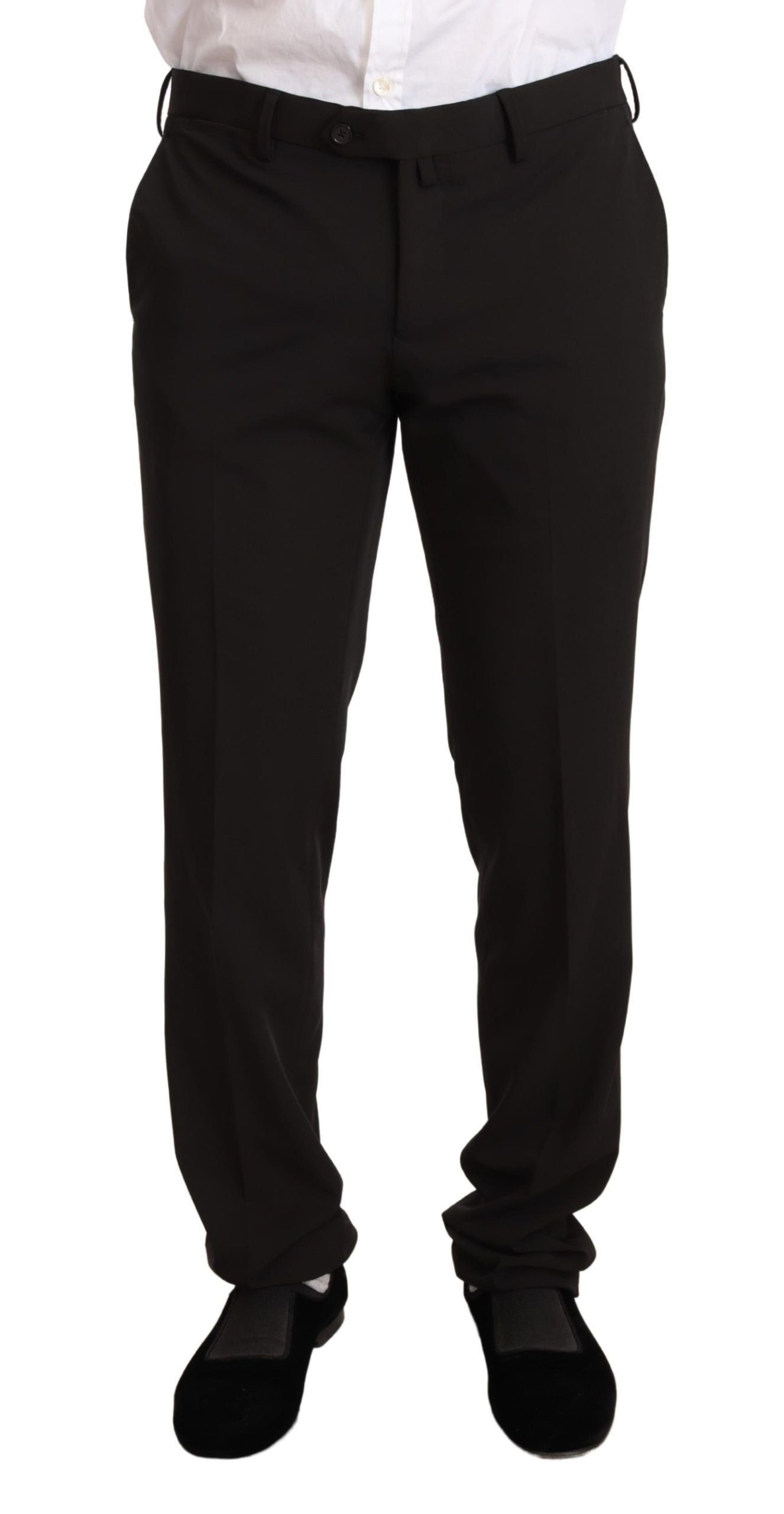 Domenico Tagliente Black Polyester Slim 2 Piece Suit TAGLIENTE