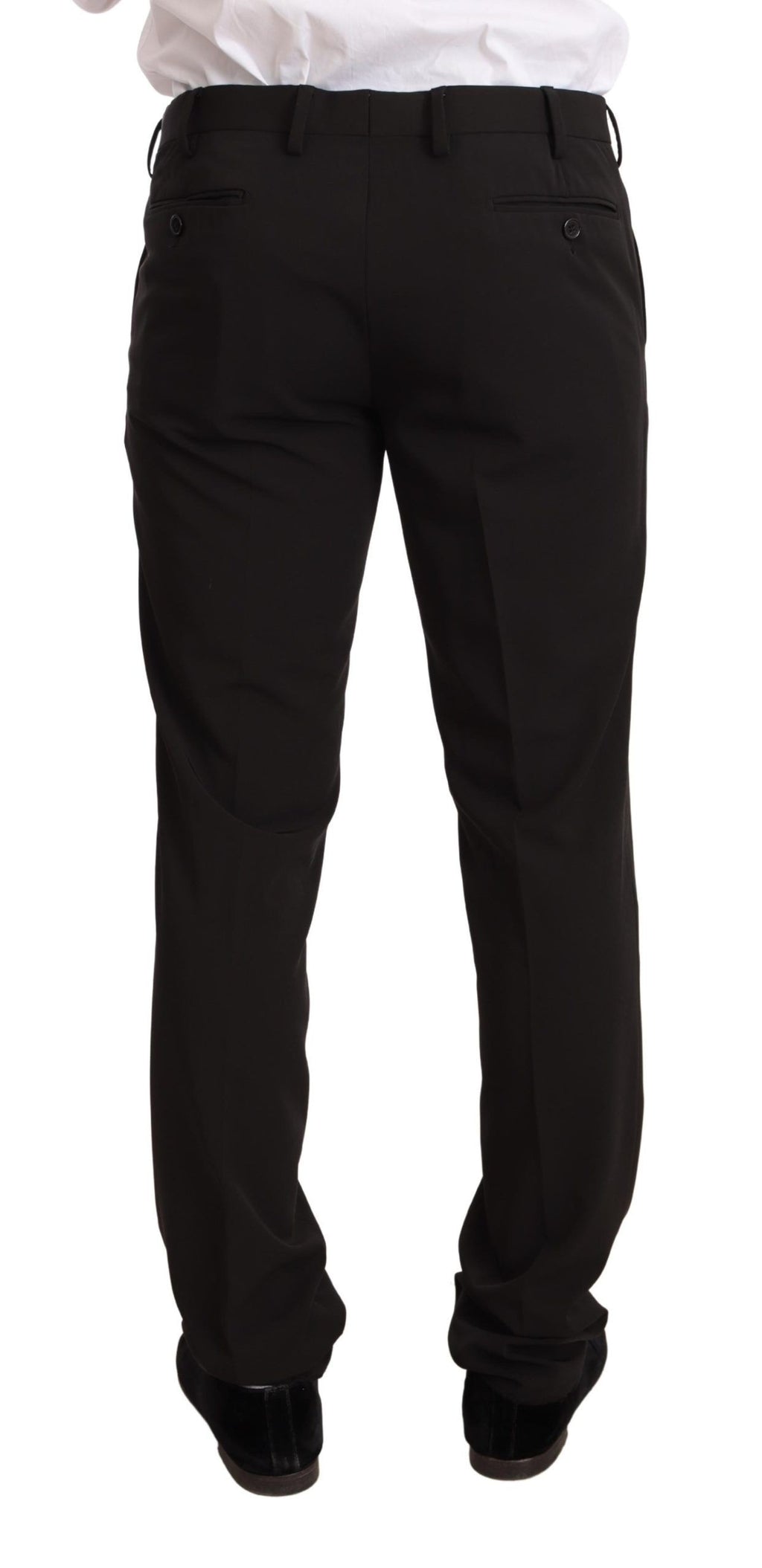 Domenico Tagliente Black Polyester Slim 2 Piece Suit TAGLIENTE