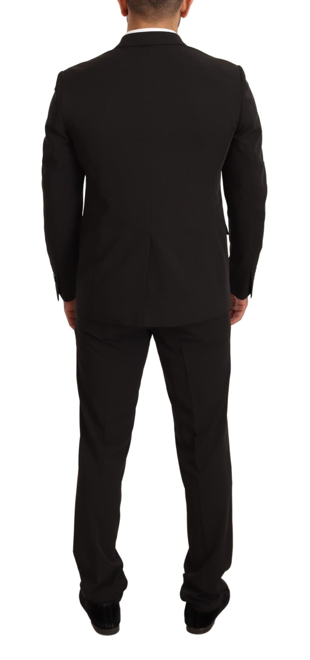 Domenico Tagliente Black Polyester Slim 2 Piece Suit TAGLIENTE