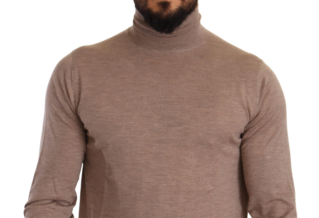 Dolce & Gabbana Brauner Kaschmir-Rollkragenpullover