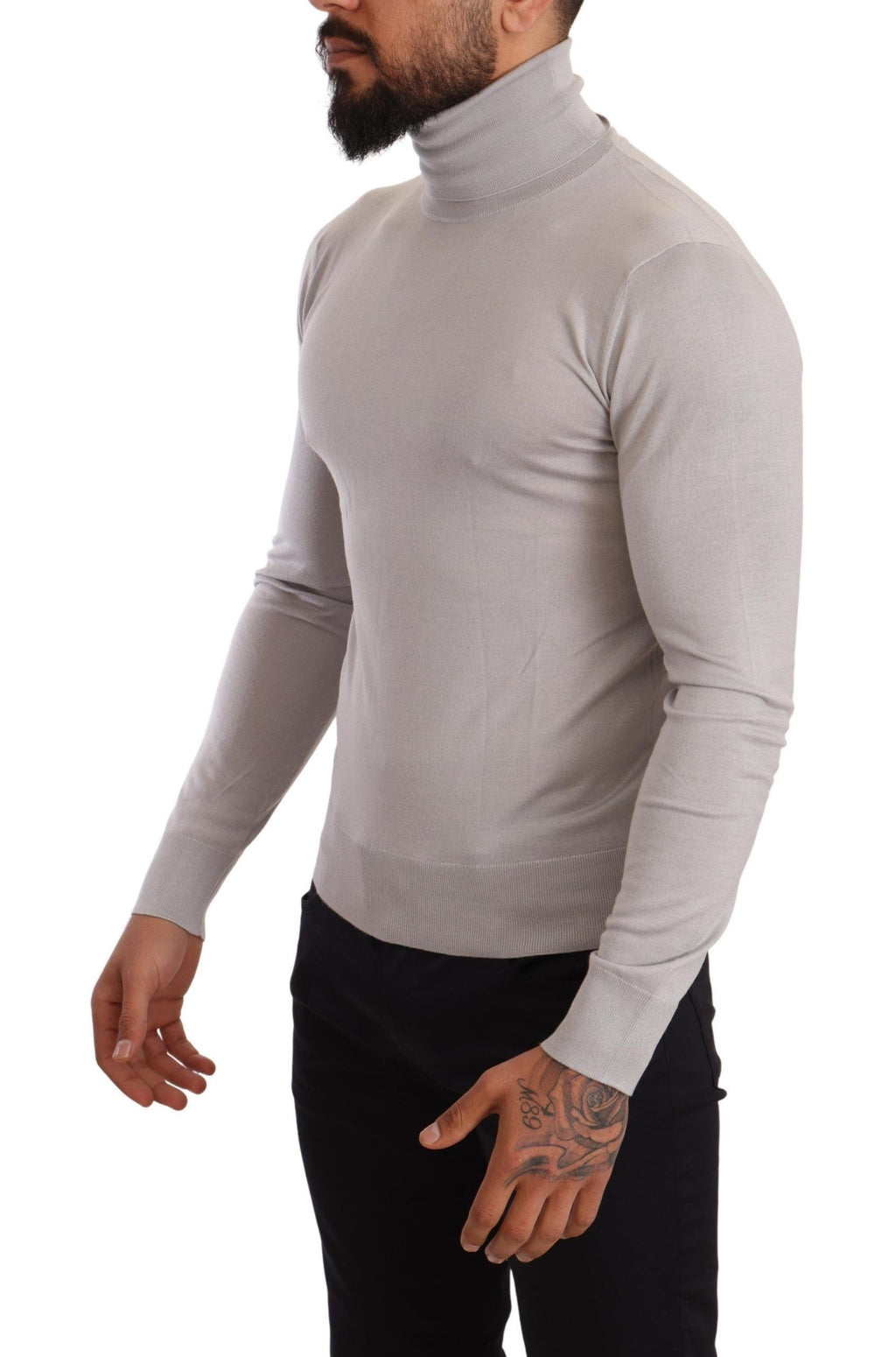 Dolce & Gabbana Grauer Kaschmir-Rollkragenpullover