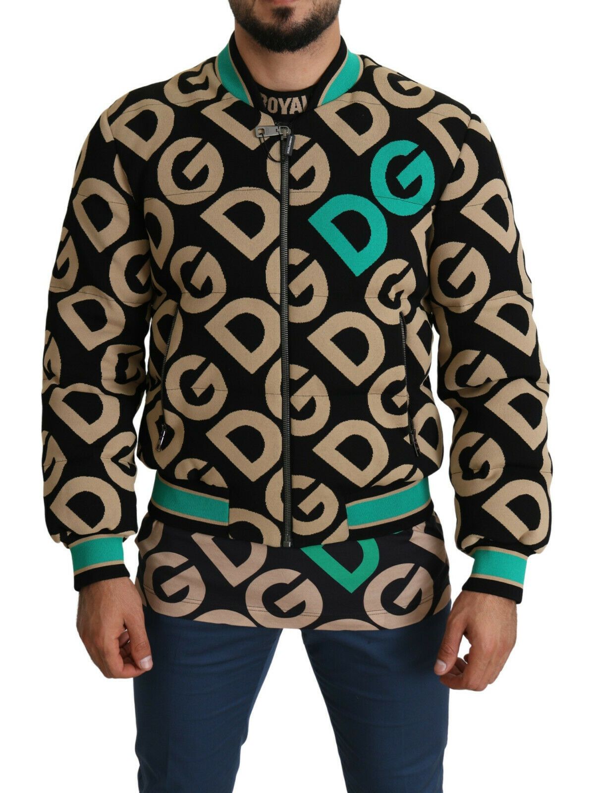 Dolce & Gabbana Mehrfarbige DGMILLENNIALS Jacke mit Logodruck