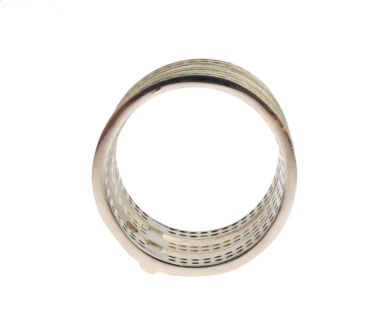 Nialaya Authentic Womens Clear CZ 925 Sterling Silber Ring