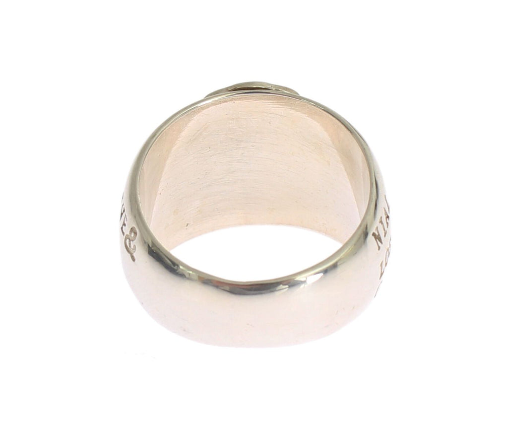 Nialaya Silber Kreuz Damen 925 Sterling Ring