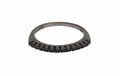 Nialaya Schwarz CZ Rhodium 925 Silber Damen Ring