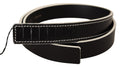 Costume National Black White Leather Waist Belt