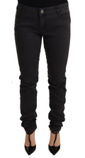 PINKO Schwarze Baumwolle Stretch Skinny Mid Waist Damen Denim Jeans
