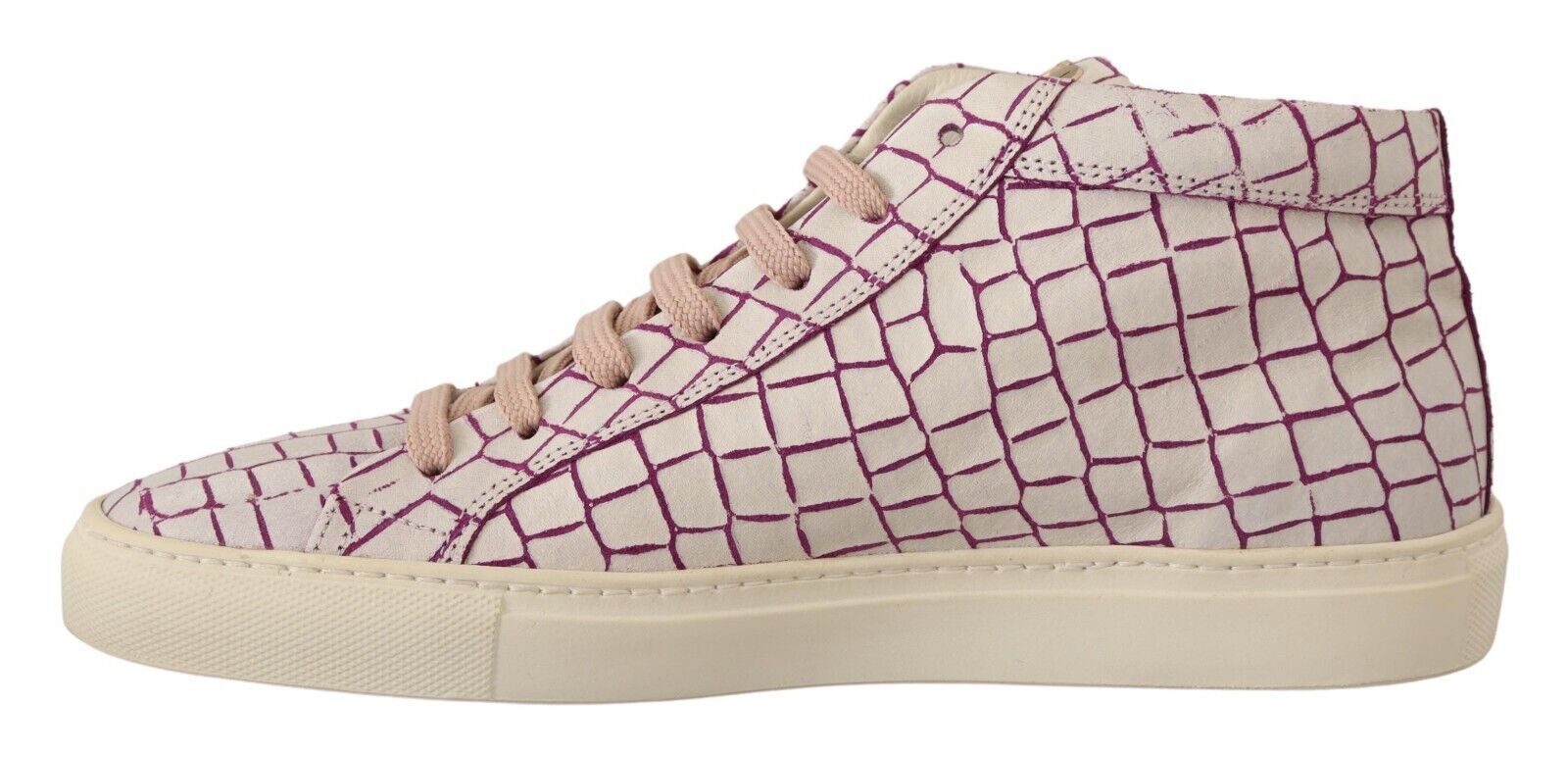 HIDE & JACK Weiß Bordeaux Leder Casual Lace Up Sneakers Schuhe