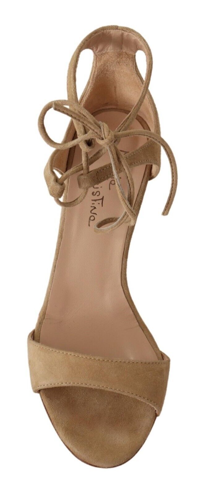 Maria Christina Beige Wildleder Riemchen Pumps Schuhe