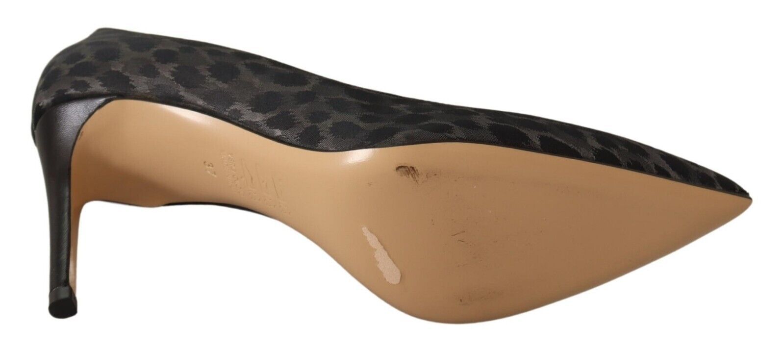 Sofia Schwarz Leopard Leder Stiletto High Heels Pumps Schuhe
