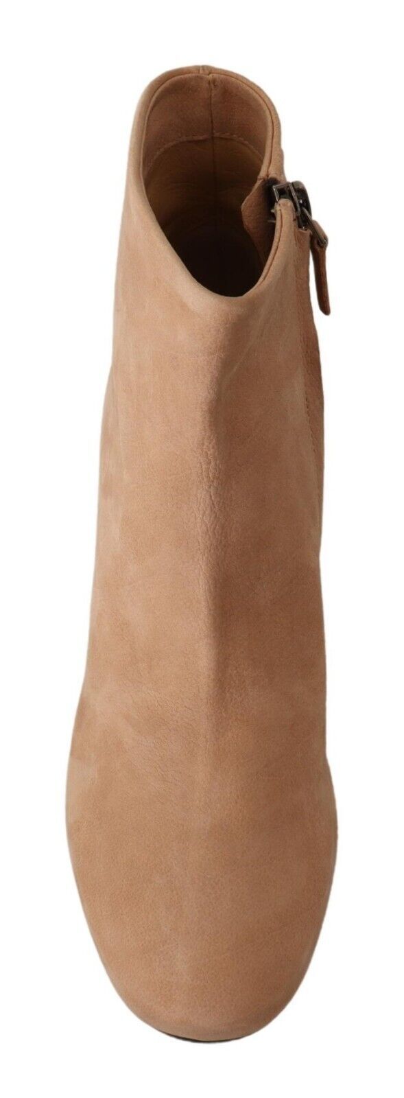 DEL CARLO Beige Suede Mid Heel Pumps Boots Shoes